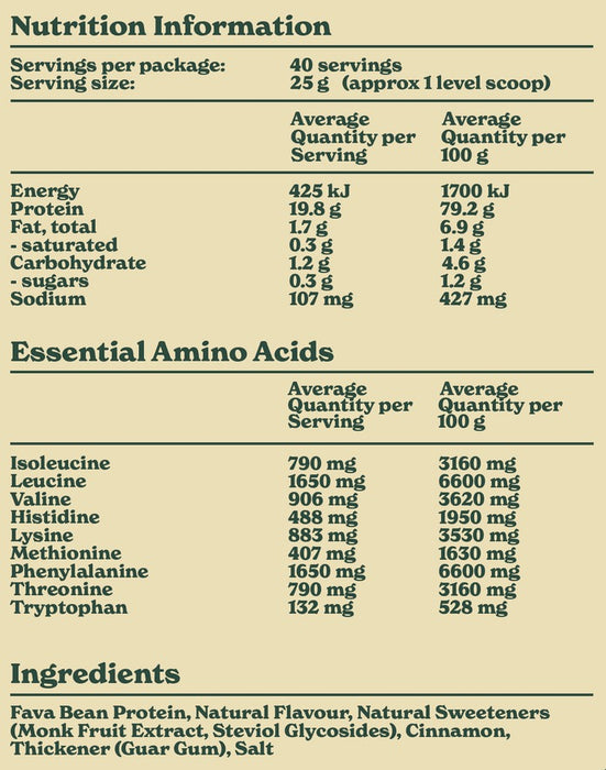 Nailed It Nutrition Plant Protein - Vanilla Cinnamon