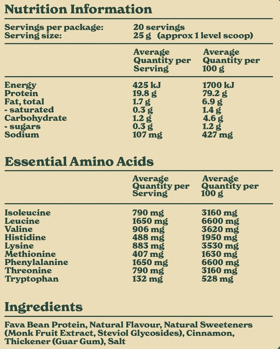 Nailed It Nutrition Plant Protein - Vanilla Cinnamon