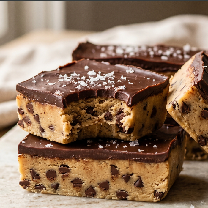 Cookie Dough Protein Fudge Bars